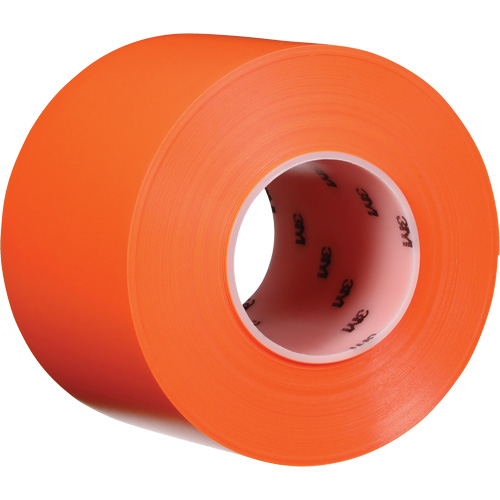 Durable Floor Marking Tape 971, 4" x 108', Vinyl, Orange Mukwa Safety Services