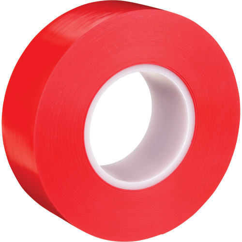Durable Floor Marking Tape 971, 2" x 108', Vinyl, Red Mukwa Safety Services