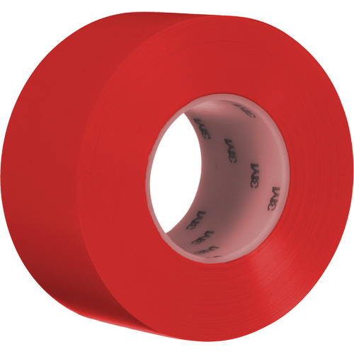 Durable Floor Marking Tape 971, 3" x 108', Vinyl, Red Mukwa Safety Services