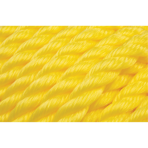 Braided Yellow Rope, Polypropylene, 144' Mukwa Safety Services