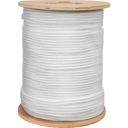 Braided White Rope, Nylon, 250' Mukwa Safety Services