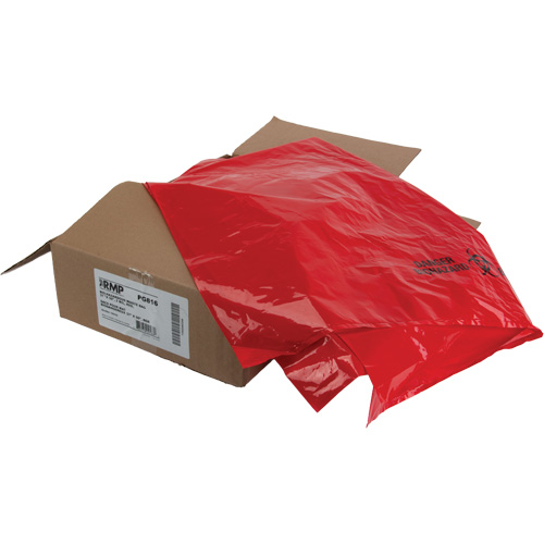 Waste Bags, Bio-Hazard, 50" L x 37" W, 2 mils Mukwa Safety Services