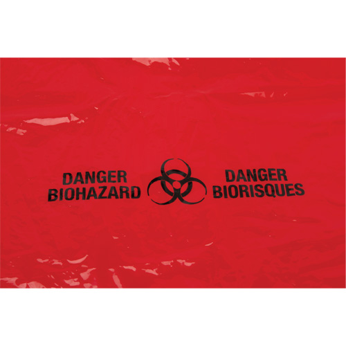 Waste Bags, Bio-Hazard, 50" L x 37" W, 2 mils Mukwa Safety Services