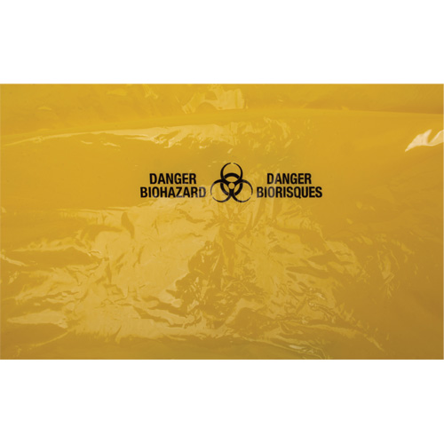 Waste Bags, Bio-Hazard, 38" L x 30" W, 2 mils Mukwa Safety Services