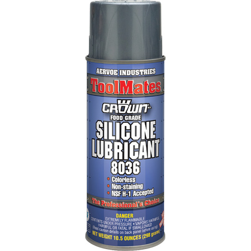 Food Grade Silicone Lube, Aerosol Can Mukwa Safety Services