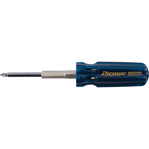 The Mariner Multibit Screwdriver, 6" L, Plastic Handle Mukwa Safety Services