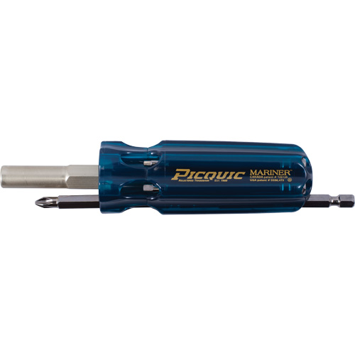 The Mariner Multibit Screwdriver, 6" L, Plastic Handle Mukwa Safety Services