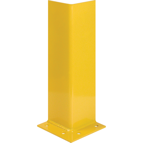 Upright Protectors, Steel, 7" W x 7" D x 12" H, Safety Yellow Mukwa Safety Services