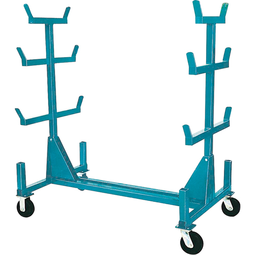 Supports mobiles pour tuyaux & barres, Acier, 34" la x 61" p x 58" h, Capacit&eacute; de 1000 lb Mukwa Safety Services