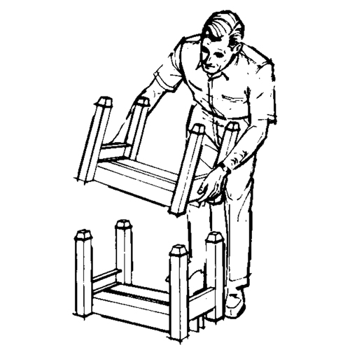 Supports empilables mobiles, 12" la x 16" p, Capacit&eacute; de 2500 lb Mukwa Safety Services