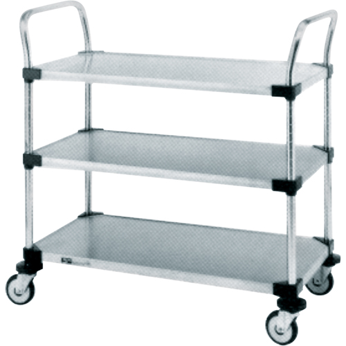 Chariots utilitaires pour service r&eacute;gulier, 3 Tiers, 24" la x 39" h x 36" p, Capacit&eacute; 500 lb Mukwa Safety Services