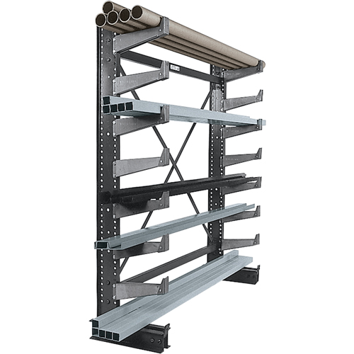 Single-sided Cantilever Brace Set - Starter, Single Sided, 14" Arm, 36" W x 84" H, 1000 lbs. Capacity Mukwa Safety Services