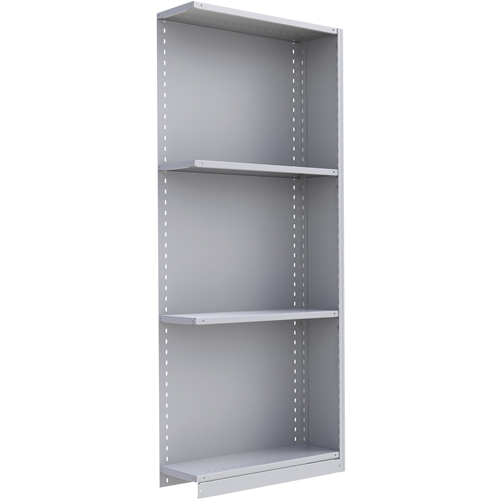 Interlok Shelving Unit, Steel, Boltless, 800 lbs. Capacity, 36" W x 88" H x 24" D Mukwa Safety Services