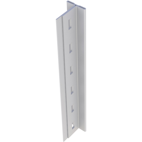 Montant en T pour rayonnage enclenchable Interlok, Acier, Hauteur 112" Mukwa Safety Services