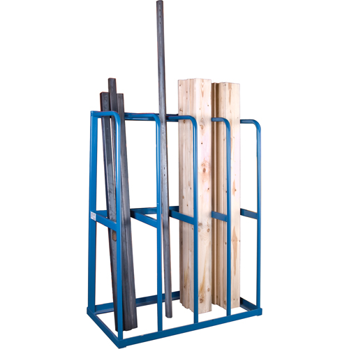 Bar Storage Racks - Vertical Bar Racks, Vertical, 48" W x 24" D x 60" H, 3000 lbs. Cap. Mukwa Safety Services