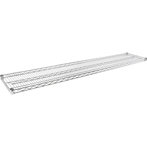 Tablette en treillis pour &eacute;tag&egrave;re robuste en treillis chromat&eacute;, 30" la x 18" p, Capacit&eacute; de 800 lb Mukwa Safety Services