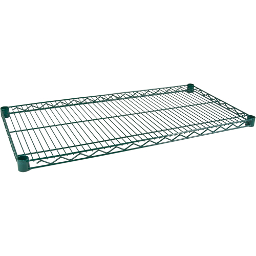Tablette pour &eacute;tag&egrave;re robuste en treillis au fini d'&eacute;poxyde vert, 72" la x 18" p, 600 lb Capacit&eacute; Mukwa Safety Services