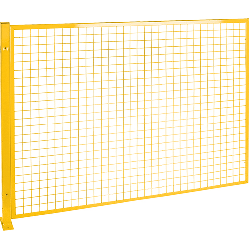Mesh Style Perimeter Guard, 4' H x 8' W, Yellow Mukwa Safety Services