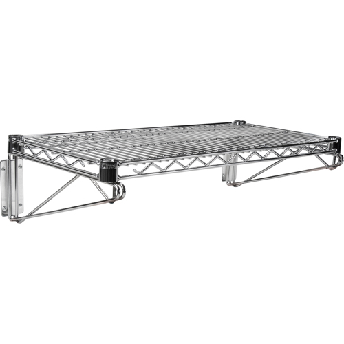 Ensemble d'&eacute;tag&egrave;re murale en treillis, Simple Support, 200 lb Capacit&eacute;, 14" p Mukwa Safety Services