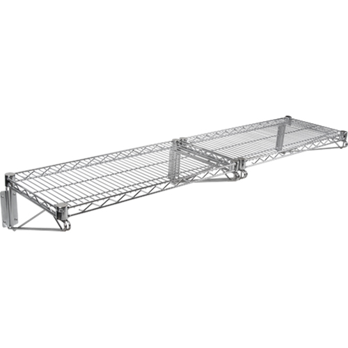 Ensemble d'&eacute;tag&egrave;re murale en treillis, Double Support, 200 lb Capacit&eacute;, 14" p Mukwa Safety Services