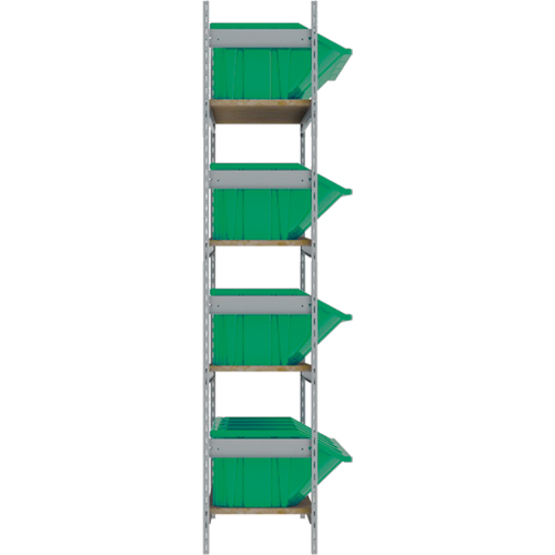 &eacute;tag&egrave;res larges avec bacs g&eacute;ants en plastique, Acier, Sans boulons, Capacit&eacute; 800 lb, 66" la x 72" h x 18" p Mukwa Safety Services