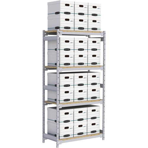 &eacute;tag&egrave;re-classeur de grande largeur, Acier, 4 Tablettes, 42" la x 18" p x 84" h Mukwa Safety Services