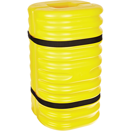 Column Protector, 12" x 12" Inside Opening, 24" L x 24" W x 42" H, Yellow Mukwa Safety Services