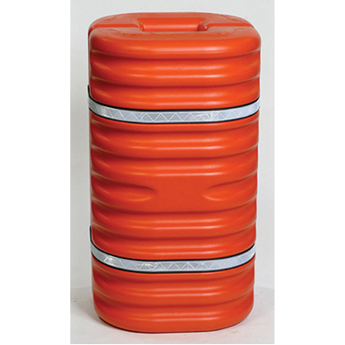 Column Protector, 8" Inside Opening, 24" L x 24" W x 42" H, Orange Mukwa Safety Services