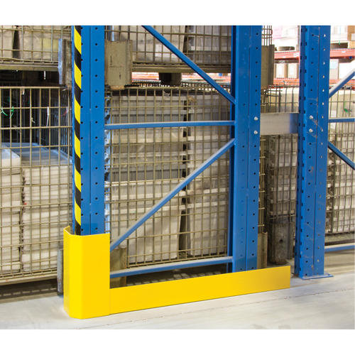 Racking Aisle Protectors, 3" W x 56" L x 16" H, Safety Yellow Mukwa Safety Services