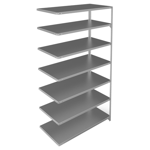 &eacute;l&eacute;ment de rayonnage, Acier galvanis&eacute;, Montant &agrave; fente, Capacit&eacute; 275 lb, 48" la x 84" h x 24" p Mukwa Safety Services
