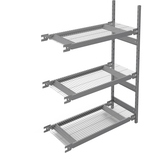 Wide Span Storage Shelving, Steel, Boltless, 1340 lbs. Capacity, 42" W x 60" H x 18" D Mukwa Safety Services