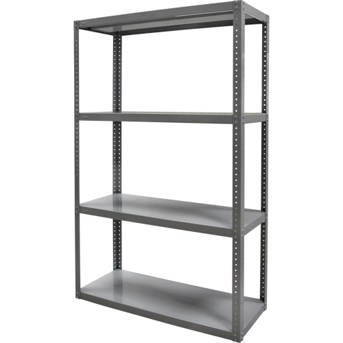 Heavy-Duty Shelving, Steel, Bolted, 3000 lbs. Capacity, 36" W x 72" H x 24" D Mukwa Safety Services