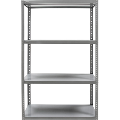 Heavy-Duty Shelving, Steel, Bolted, 3000 lbs. Capacity, 36" W x 72" H x 24" D Mukwa Safety Services