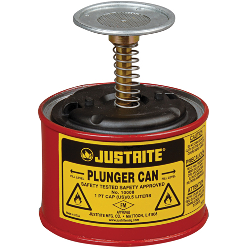 Plunger Cans, 1 pt. Capacity Mukwa Safety Services