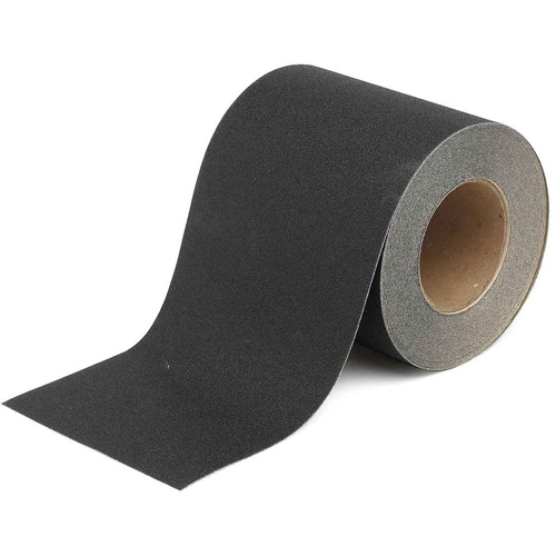Ruban de marquage de sol antid&eacute;rapant, 6" x 60', Noir Mukwa Safety Services