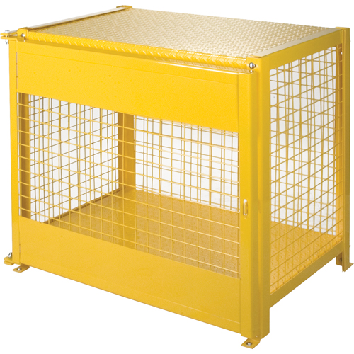 Armoires pour cylindres &agrave; gaz, nbre de bouteilles: 6, 44" , 30" , 37" , Jaune Mukwa Safety Services