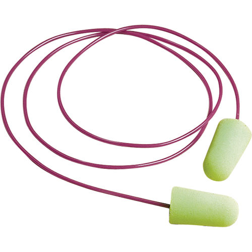 Bouchons d'oreilles en mousse Pura-Fit, Vrac - Boîte, Avec cordon Mukwa Safety Services