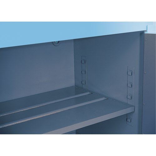 Armoires de s&eacute;curit&eacute; pour acides & produits corrosifs avec doublure ChemCor, 30 gal., 43" x 44" x 18" Mukwa Safety Services