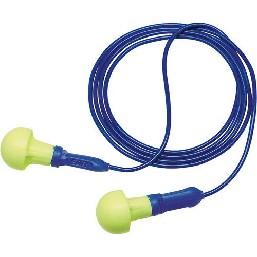 Bouchons d'oreilles d&eacute;tectables E-A-R Push-ins, Avec cordon, Taille unique, Vrac - Sac en poly, NRR dB NRR 28 dB Mukwa Safety Services