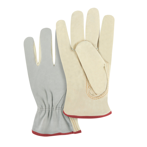 Split Back Driver's Gloves, Small, Grain Cowhide Palm Mukwa Safety Services