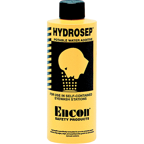 Additif pour traitement de l'eau Hydrosep pour poste de douche oculaire autonome pressuris&eacute;e, 8 oz Mukwa Safety Services