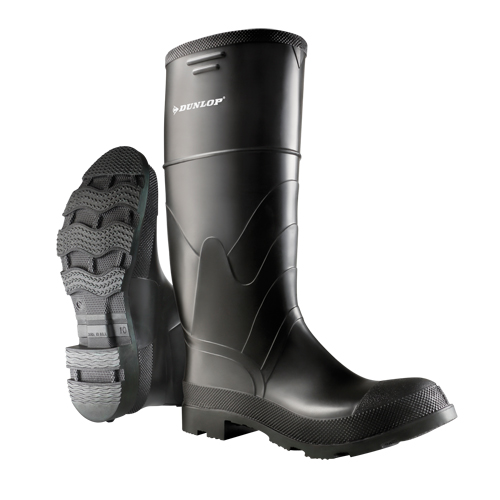 Bottes &eacute;conomiques de 16", PVC, Embout Acier, Pointure 6, Semelle R&eacute;sistant aux perforations Mukwa Safety Services