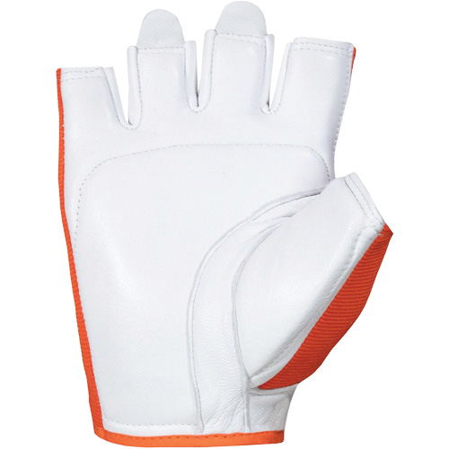 Vibrastop Half-Finger Vibration-Dampening Gloves, Size Large, Goatskin Palm Mukwa Safety Services