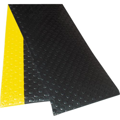 No. 417 Bubble Sof-Tred with Dyna-Shield Mats, Bubbled, 2' x 3' x 1/2", Black, PVC Mukwa Safety Services