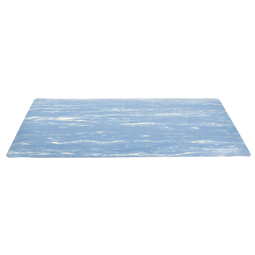 No. 970 Marble Sof-Tyle Grande Mats, Smooth, 3' x 5' x 1", Blue, Rubber Mukwa Safety Services