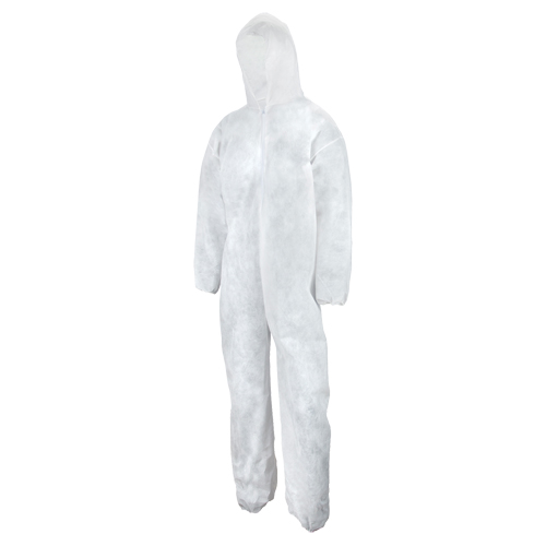 Combinaison de poids lourd, Moyen, Blanc, Polypropyl&egrave;ne Mukwa Safety Services