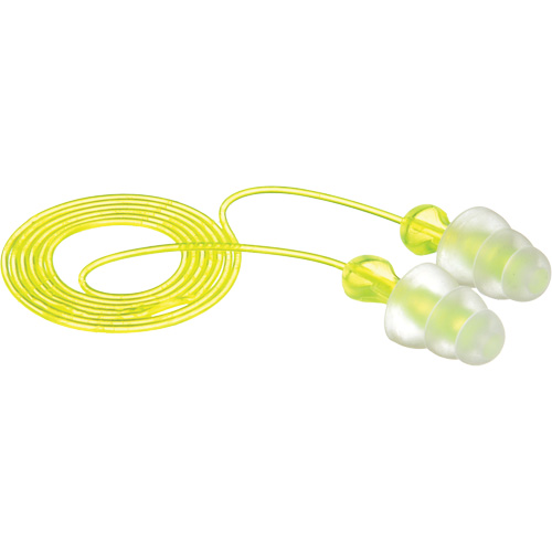 E-A-R Tri-Flange Reusable Earplugs, Corded, Bulk - Polybag, 26 dB NRR, One-Size Mukwa Safety Services