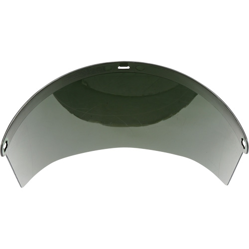 Molded Faceshield Window, Polycarbonate, Green Tint Mukwa Safety Services