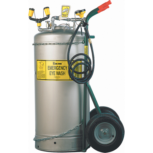 Self-Contained Eyewash Station, Pressurized, 37 gal. Capacity, Meets ANSI Z358.1 Mukwa Safety Services