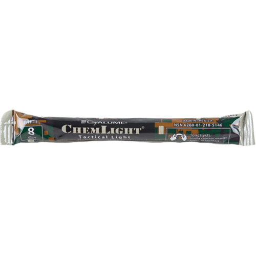 B&acirc;tons de s&eacute;curit&eacute; luminescents Cyalume 6", Blanc, Dur&eacute;e 8 h Mukwa Safety Services